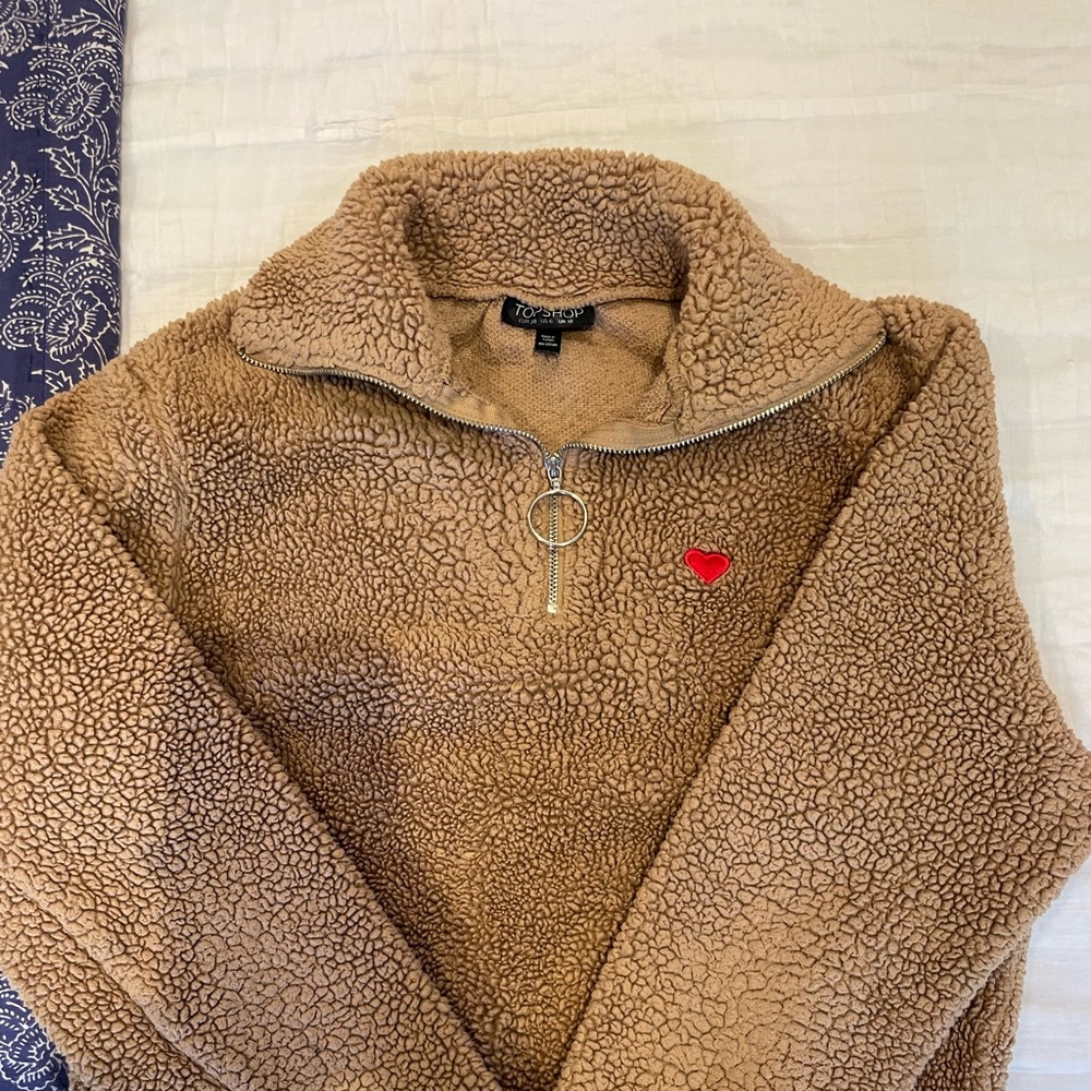 Top shop fluffy jacket